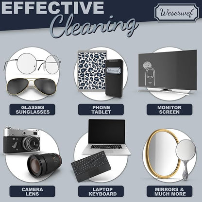 WESERWEF Design Microfiber Glasses Cleaning Cloth – Premium Cleaning Cloth - Image 4