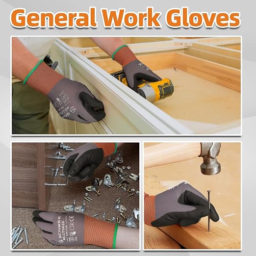 Schwer 6 Pairs Safety Work Gloves - Image 8