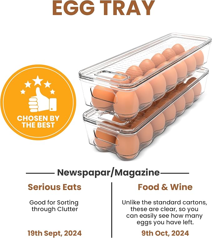 Utopia Home Egg Container With Lid and Handle - Image 9