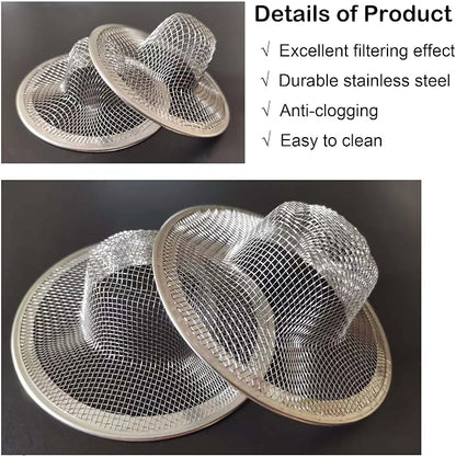 12PCS Stainless Steel Slop Basket Filter Trap, 2.75" & 4.41" Mesh Sink Drain - Image 2