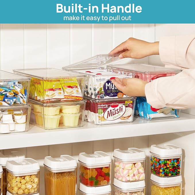 Vtopmart 2pcs Clear Organizers and Storage Bins - Image 6