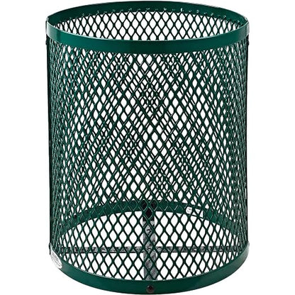 Global Industrial 36 Gallon Outdoor Steel Trash Can - Image 4