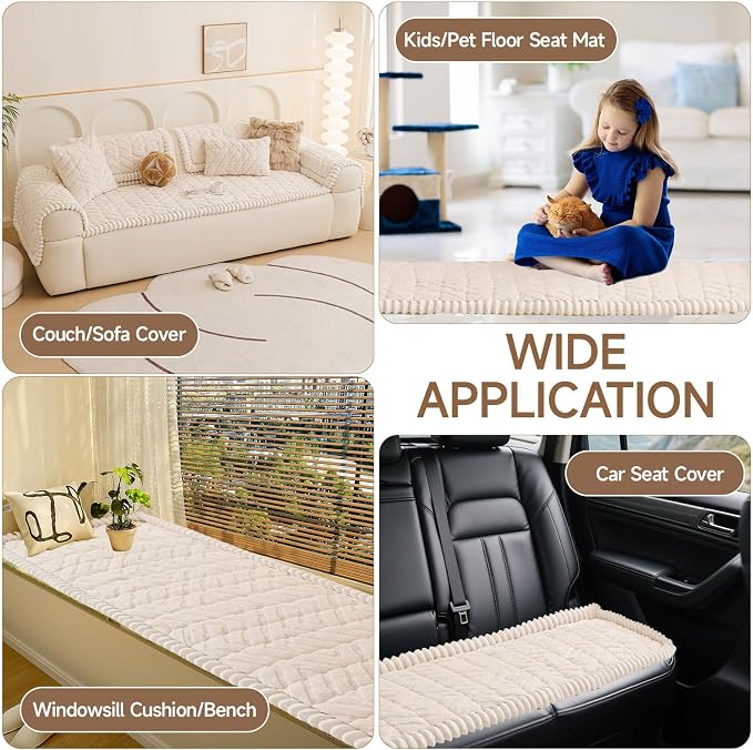 OTOB Couch Cover for Dogs Washable Pet Friendly, Non Slip Plush Funny Fuzzy - Image 7