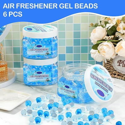 6 Pcs Air Freshener Gel Beads Bulk Odor Eliminator Beads Odor Removing Gel - Image 3