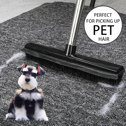 Rubber Broom and Pet Hair Removal Brush Set - Image 4