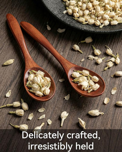 7pcs Small Wooden Spoons for Honey, Coffee Little Wood Table Spoon for Eating - Image 4