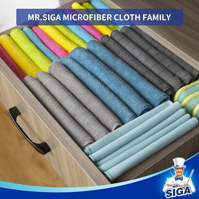 MR.SIGA Microfiber Cleaning Cloth, Size: 13.8" x 15.7" - Image 5