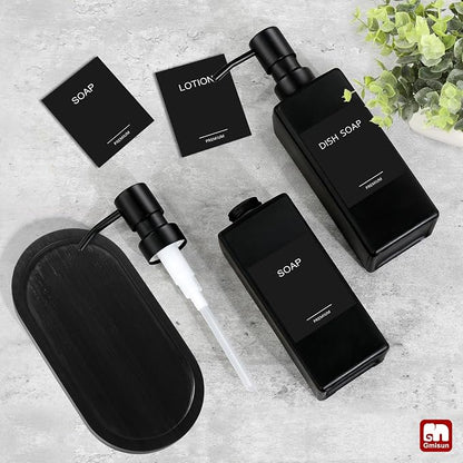 GMISUN Kitchen Soap Dispenser Set, Hand and Dish Soap Dispensers Set, - Image 6