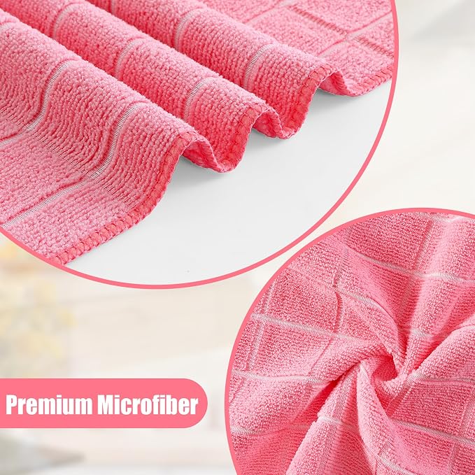 Homaxy Microfiber Kitchen Towels and Dishcloths Set, 16 Pack Soft and Absorbent - Image 2