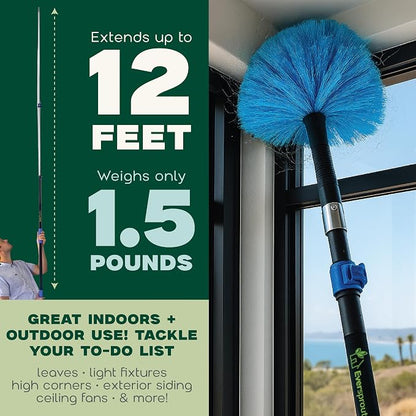 EVERSPROUT 1.5-to-3 Foot Cobweb Duster and Extension-Pole Combo | Hand Packaged - Image 7