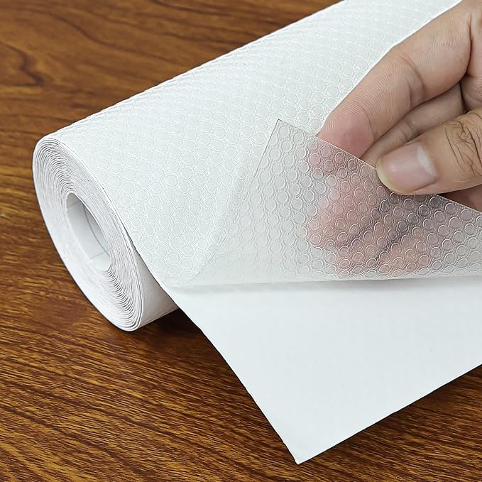 Shelf Liners 24 in x 20 ft Self-Adhesive EVA Drawer Mats, Cupboard Protector by Hersvin