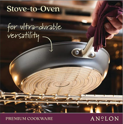 Anolon Accolade Forged Hard Anodized Nonstick Frying Pans/Skillet Set, 10 Inch - Image 7