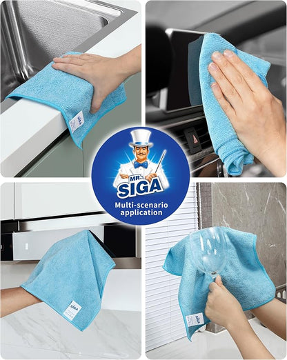 MR.SIGA Microfiber Cleaning Cloth, All-Purpose Microfiber Towels, Streak Free - Image 6