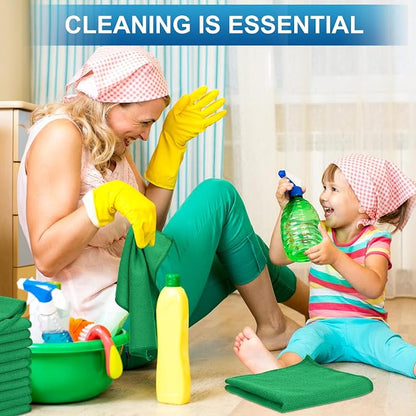Tenare 100 Pack 12'' x 12'' Microfiber Cleaning Cloths Reusable Cleaning Rags - Image 6