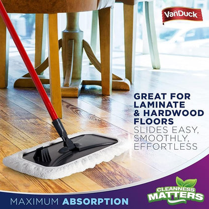 VanDuck 100% Cotton Terry Cloth Mop Pads 15x8 Inch 6-Pack - Image 4