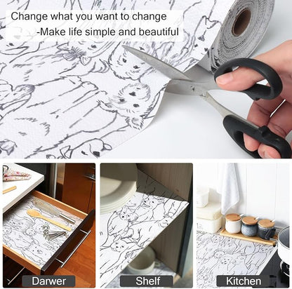 Animal Shelf and Drawer Liner for Cabinets, 12IN x 20FT Non-Adhesive and Strong - Image 4