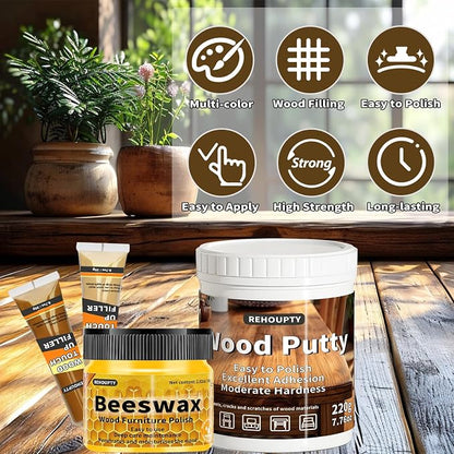 Wood Furniture Repair Kit, All-in-One Large Capacity Floor Repair Kit Include - Image 2