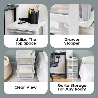 IRIS USA Plastic Drawer Storage Organizer, - Image 3