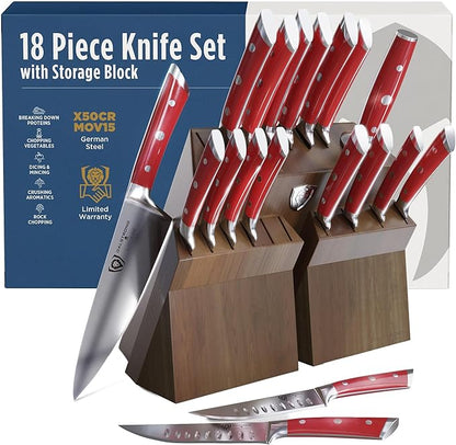 Dalstrong 18-Piece Gladiator Colossal Knife Block Set — German High-Carbon Steel by Dalstrong