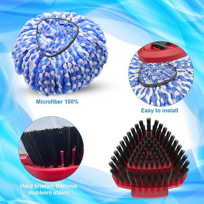 2 Pack Spin Mop Heads Replacement Compatible - Image 3