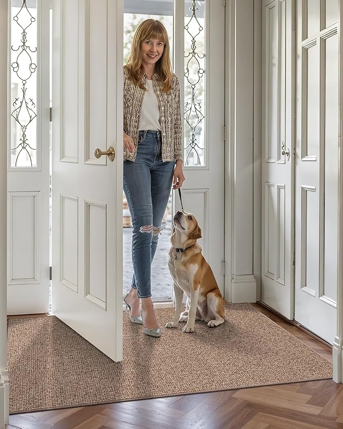 LUMI Indoor Door Mat 17"x30", Ultra Thin Low Profile Non-Slip Doormat - Image 9