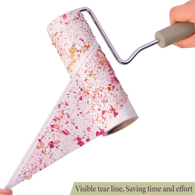 Large Lint Rollers for Pet Hair Extra Sticky, Cat Dog Hair Remover Laundry - Image 4