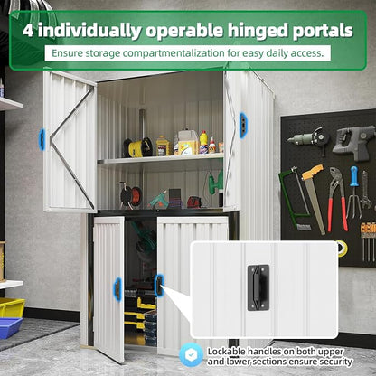 AECOJOY Outdoor Storage Cabinet, Outdoor Cabinets Waterproof - Image 4