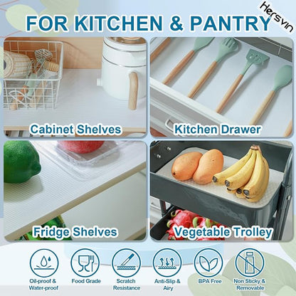 Shelf Liners 10 in x 20 ft EVA Drawer Mats, Non-Adhesive Cupboard Protector - Image 4