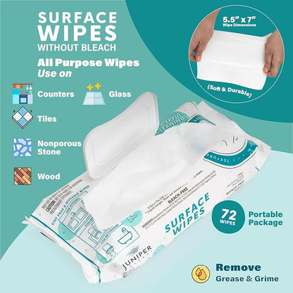 24 Pack Surface Cleaning Wipes Bleach Free, All-Purpose Cleaner - Image 6
