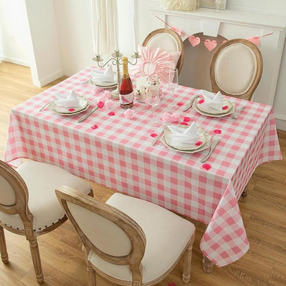 Waterproof Plaid Tablecloth Fabric - Image 8