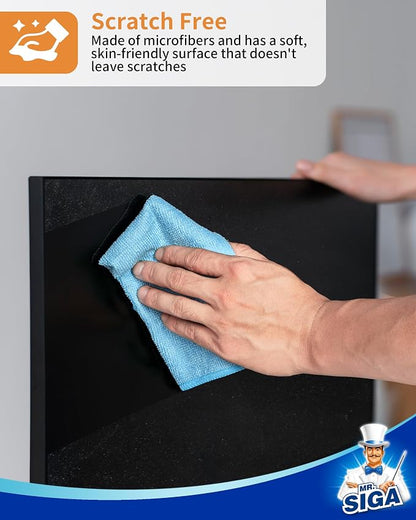 MR.SIGA Microfiber Cleaning Cloth, All-Purpose Microfiber Towels, Streak Free - Image 4