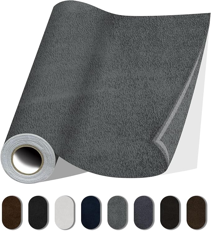 Fabric Repair Patches, 17X158 Inch Self-Adhesive Suede Patches Tape Durable by Lifeshoon