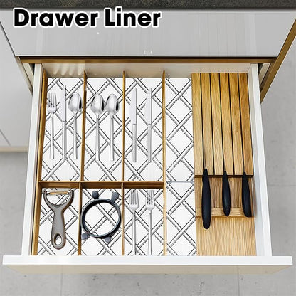 Drawer and Shelf Liner for Kitchen Cabinets Non-Adhesive, Non-Slip Cabinet - Image 7