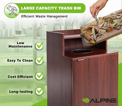 Alpine Restaurant Trash Bin Cabinet - Image 9