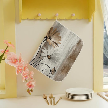 Floral Dish Drying Mat 18x24 Inches - Image 4