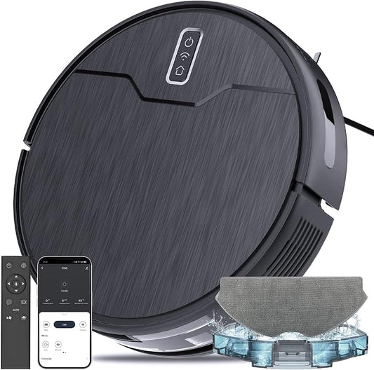 Robot Vacuum and Mop Combo, Robot Vacuum Cleaner, 6 Cleaning Modes, Large by Unknown