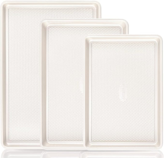 HONGBAKE 3 Pack Nonstick Ceramic Baking Sheet Pan Set by HONGBAKE