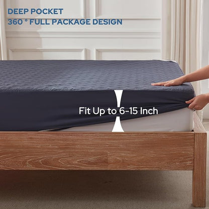 BEDLORE Waterproof Mattress Protector, Full Size Noiseless Mattress Pad - Image 4