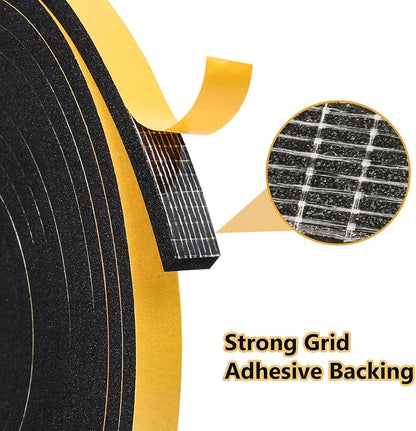 13Feet Weather Stripping Door Seal Strip, Strong Adhesive, Lightproof, - Image 3