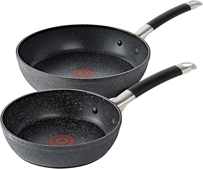 T-Fal Stone Force Platinum Non Stick Fry Pan Set 2 Piece, 8 inch and 10.5 inch by T-falbrand