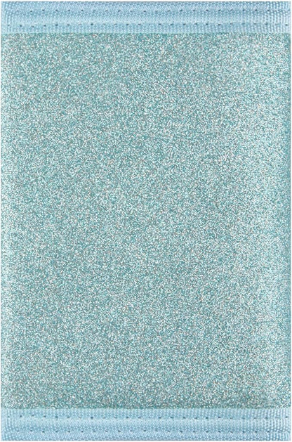 NEICY RFID Blocking Canvas Wallet for Men and Women - Camo Trifold Outdoor Sports Wallets with Magic Sticker for Teen Kids (Blue Bling)