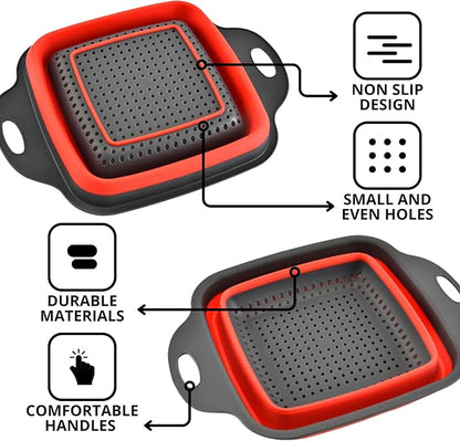 Square Collapsible Colander - Image 3