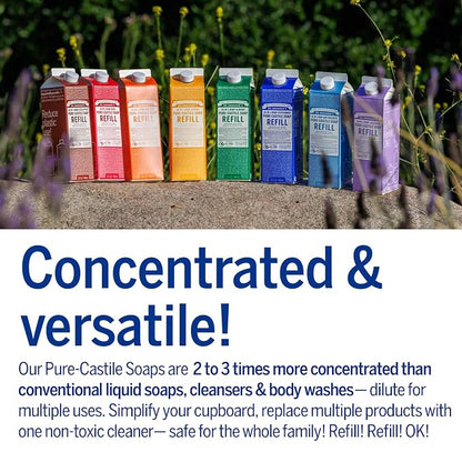 Dr. Bronner's Magic Soap-Pure-Castile Liquid Soap Refill-Regenerative Organic - Image 4