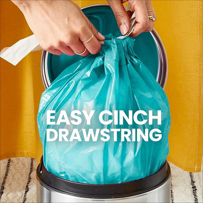 Glad Small Trash Bags 4 Gallon, Febreze Bahama Bliss Garbage Bags, Odor - Image 6
