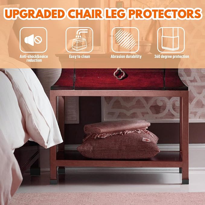 Rectangle Chair Leg Protectors for Hardwood Floors - Image 5