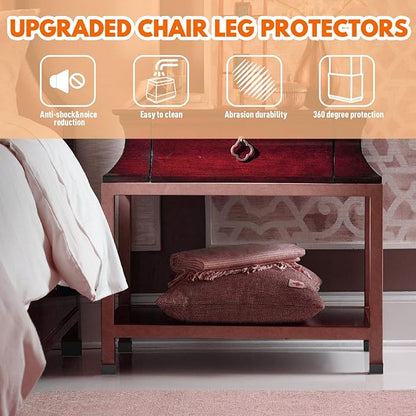 Rectangle Chair Leg Protectors for Hardwood Floors - Image 5