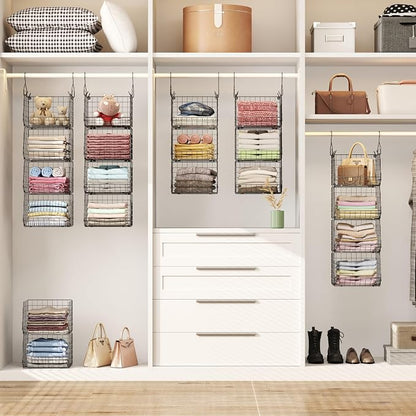 4 Tier Closet Hanging Organizer, Closet Organizers and Storage - Image 4