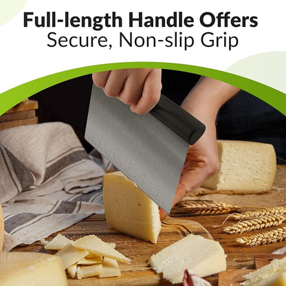 Rainspire Bench Scraper, Stainless Steel Dough Scraper, Pastry Scraper - Image 4