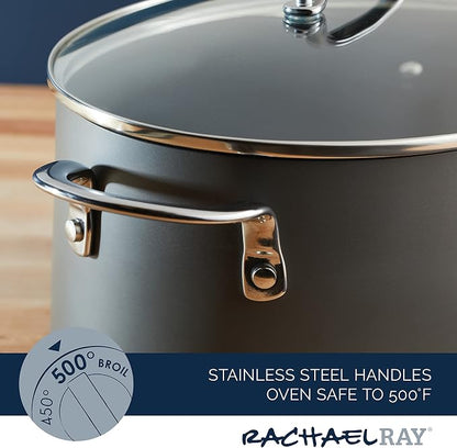 Rachael Ray 80090 Professional Hard Anodized Nonstick Cookware Oval Pasta - Image 4