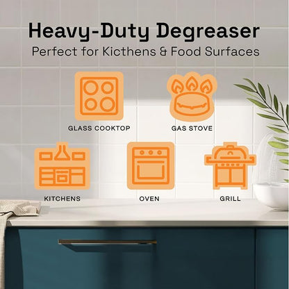 Clean Republic Heavy-Duty Degreaser, Stove Tops, and More, 32 Fluid Ounce Bottle - Image 5